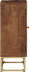 vidaXL - Dressoir - 55x30x76 - cm - massief - mangohout - en - ijzer