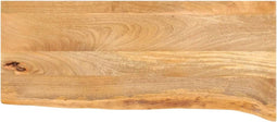 vidaXL - Tafelblad - met - natuurlijke - rand - 80x40x3,8 - cm - massief - mangohout