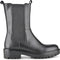 PS Poelman Bond - Dames Leren Chelsea Enkellaarzen - Chunky Zool 4,5 cm - Zwart - Maat 38