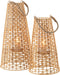 J-Line zetel Rotan 2 pers - bamboe/textiel - naturel-