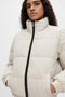 Object Jas Objzhanna L/s Short Jacket - Gewatteerd - Hoge kraag - Zilvergrijs (L)