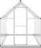 vidaXL - Tuinkas - met - basisframe - 334x169x202 - cm - aluminium - zilverkleurig