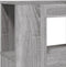 Hoofdeinde met LED 160x18,5x103,5 cm bewerkt hout grijs sonoma