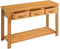 vidaXL - Wandtafel - 110x35x75 - cm - massief - eikenhout