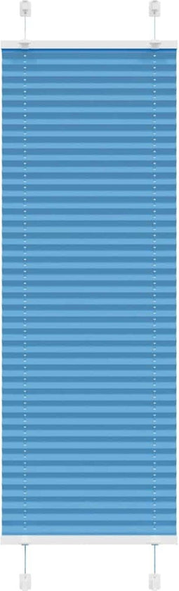 vidaXL - Plissé - rolgordijn - 50x150 - cm - stofbreedte - 49,4 - cm - polyester - blauw