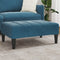Voetenbank 77x55x31 cm fluweel blauw