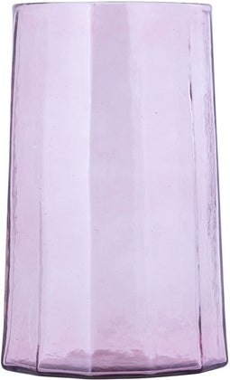 PTMD Pernella Pink Ribbed Glass Stormlight M