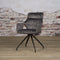 SIDD Nola swivel armchair - Grey velvet 8196-21 / fabric 7501-11