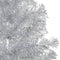 vidaXL - Kunstkerstboom - met - standaard - 240 - cm - PET - zilverkleurig