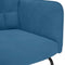 vidaXL - Schommelstoel - fluweel - blauw