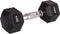 Hex dumbbell - 6 kg - antislip - geribbelde grip