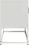vidaXL - Tv-meubel - 68x39x60,5 - cm - staal - wit