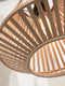 GOOD&MOJO Vloerlamp Merapi - Bamboe Zwart - 57x30x150cm - Modern - Staande lampen voor Woonkamer - Slaapkamer
