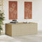 vidaXL - Tuinbox - met - wielen - 984 - L - poly - rattan - gemengd - beige
