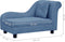 vidaXL - Hondenbank - met - kussen - 83x44x44 - cm - pluche - blauw