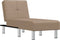 vidaXL - Chaise - longue - kunstleer - capuccinokleurig