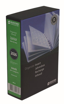 Succes Organizing Systems - Losbladige agendavulling - 7 dagen op 2 pagina's - Blauw Wit