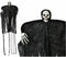 Halloween/horror thema hang decoratie spook/skelet - enge/griezelige pop - 100 cm