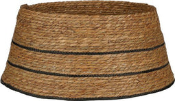 House of Seasons Kerstboomrok - H26 x Ø58 cm - FSC Mix - Zeegras - Bruin Zwart