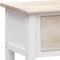 vidaXL - Dressoir - 108x30x76 - cm - massief - paulowniahout - wit - en - rbuin