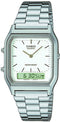 Casio Vintage AQ-230A-7DMQYES Unisex Horloge 28 mm - Zilverkleurig