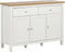 Sideboard met 3 deuren ATOCA Gebroken wit