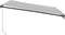 vidaXL - Luifel - handmatig - uittrekbaar - en - LED - 400x300 - cm - antraciet - en - wit