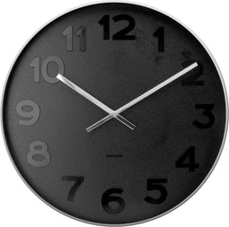 Karlsson wandklok Mister Black numbers - Formaat - M