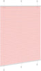 vidaXL - Plissé - rolgordijn - 110x150cm - stofbreedte - 109,4cm - polyester - roze