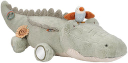 Little Dutch Safari Friends - Activiteitenknuffel Krokodil XL - Zacht - Groen