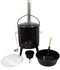 Outdoor stoofkachel set - Esschert Design - Vuurhaard - Staal - Zwart