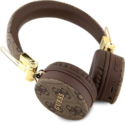 Guess 4G Metal Logo - On-Ear Bluetooth Koptelefoon - Bluetooth 5.3 - Bruin