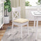 Zitkussens 4 pcs Creme 40 x 40 x 6 cm Katoen Stof