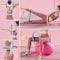 Pilatesring voor training, yoga-ring met dubbele handgreep, pilatescirkel voor weerstand en flexibil
