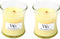 WoodWick Geurkaars Mini Lemongrass & Lily - 8 cm / ø 7 cm
