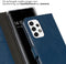 Selencia Galaxy A53 - Echt Lederen Bookcase - 3 Pashouders - Blauw