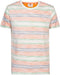 Petrol Industries - Heren T-shirt - Gestreept - Oranje - Maat L