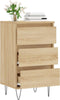 vidaXL - Dressoir - 40x35x70 - cm - bewerkt - hout - sonoma - eikenkleurig