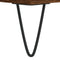 vidaXL - Salontafel - 90x50x40 - cm - bewerkt - hout - bruin - eikenkleur
