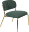 ANLI STYLE LOUNGE CHAIR JOLIEN GOLD/DARK GREEN