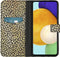 iMoshion Hoesje Geschikt voor Samsung Galaxy A52 (4G) / A52s / A52 (5G) Hoesje Met Pasjeshouder - iMoshion Design Softcase Bookcase - Goud / Zwart / Allover de luxe