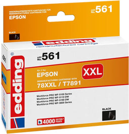 Edding EDD-561 - Inktcartridge - 73 ml - Zwart