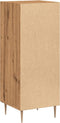 vidaXL - Dressoir - 34,5x34x90 - cm - bewerkt - hout - artisanaal - eikenkleurig
