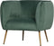 WOOOD Scout Fauteuil - Velvet - Groen - 71x79x71