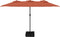 vidaXL - Parasol - dubbel - dak - 449x245 - cm - terracottakleurig