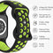 imoshion Sport⁺ bandje - Geschikt voor Apple Watch 1, 2, 3, 4, 5, 6, 7, 8, 9, 10 (42 mm), SE - 38/40/41 mm - Black & Yellow - S/M