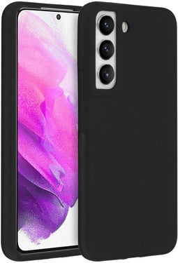 Accezz Samsung Galaxy S22 - Liquid Silicone Backcover - Schokabsorberend - Zwart