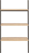 vidaXL - Ladderrek - met - 3 - schappen - 64x34x116 - cm - lichtbruin - en - zwart