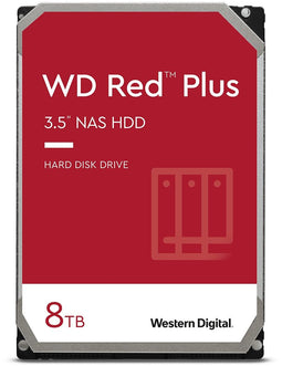 WD Red Plus - 3.5" HDD - 8TB - 128MB cache - 185MB/s (1x)