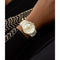 Guess Moonlight GW0320L7 - Dameshorloge - Datumweergave zirkonia - Tweekleurig roestvrij staal